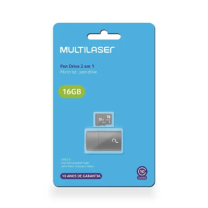Pen Drive 2 Em 1 Micro SD 16GB