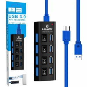Hub Usb 3.0 4 Portas Lehmox