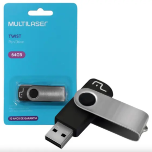 Pen Drive Twist Multilaser 64GB