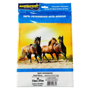 Papel Fotográfico Auto-adesivo 130g