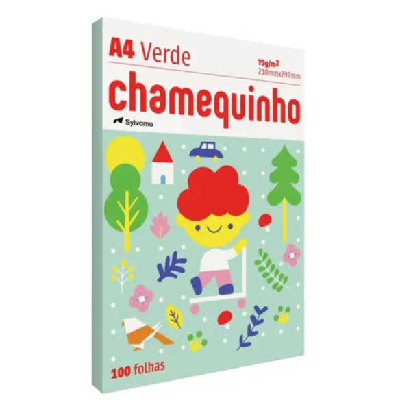 Chamequinho Verde com 100 Folhas