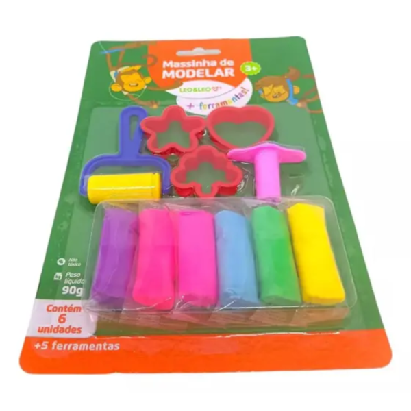 Kit Massinha de Modelar+Ferramentas