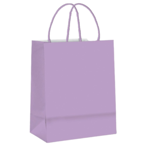 Sacola de Papel Lilás Grande