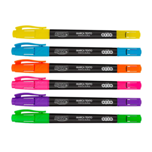 Marca Texto Neon Ponta Dupla