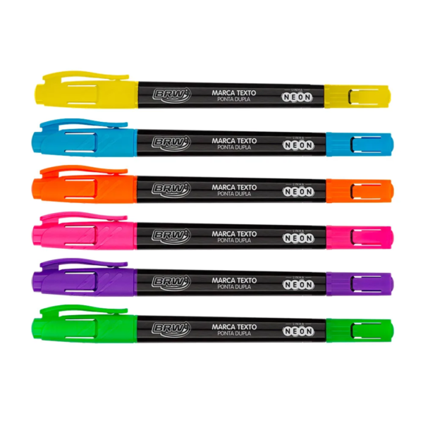 Marca Texto Neon Ponta Dupla