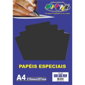 Papéis Especiais Para Artesanato Preto