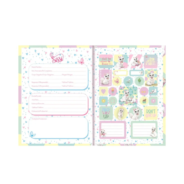 Caderno Brochura Gata Sissi - Image 4