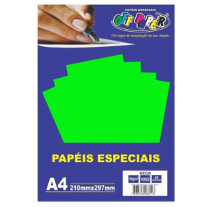Papel Artesanato Verde Neon