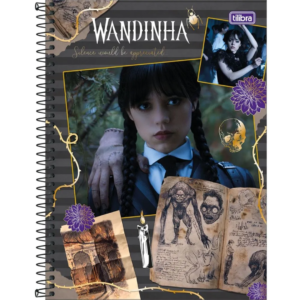 Caderno 1 Matéria Wandinha Tilibra