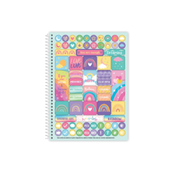 Caderno 20 Matérias Arco-Íris - Image 3