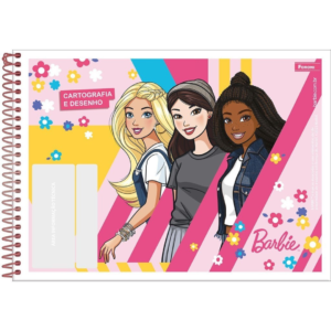 Caderno de Desenho Barbie Foroni