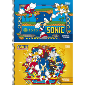 Caderno de Desenho Sonic