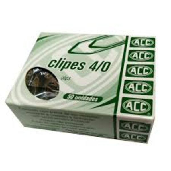 Clipe ACC 4/0 com 50 Unidades
