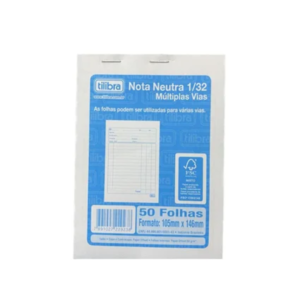 Nota Neutra 1/32 50 Folhas