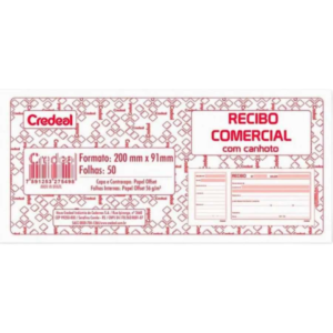 Recibo Comercial com Canhoto