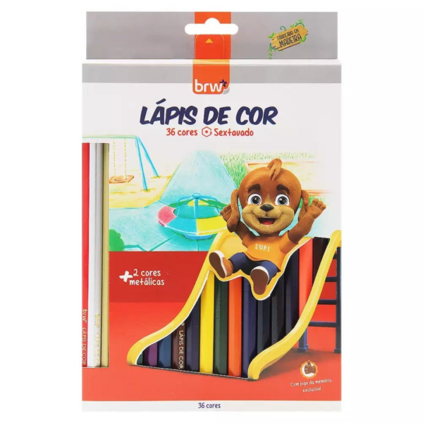 Lápis de Cor 36 cores BRW