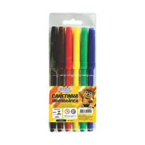 Canetinha Hidrográfica 6 Cores