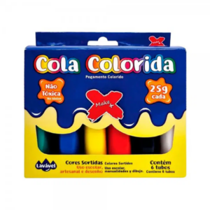 Cola Colorida 6 Cores Make+