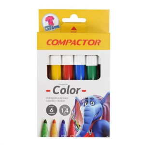 Canetinha Jumbo Color 6 Cores