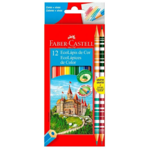 Lápis de Cor 10 cores + 2 Bicolores