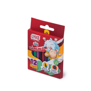 Lápis de Cor Curto 12 Cores LYKE