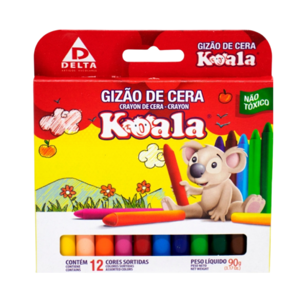 Gizão de Cera 12 Cores 90g