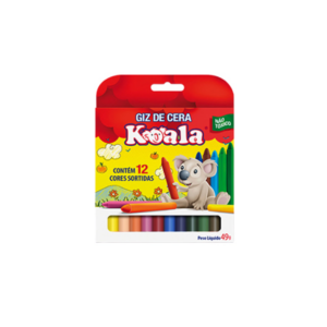 Giz de Cera 12 Cores 49g