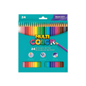 Lápis de Cor 24 Cores Multicolor