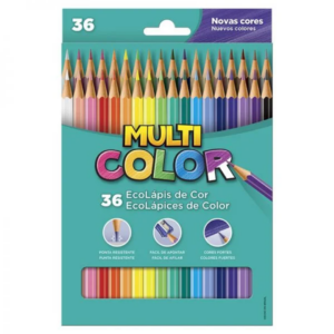 Lápis de Cor 36 Cores Multicolor