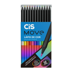 Lápis de Cor 12 Cores Cis Move