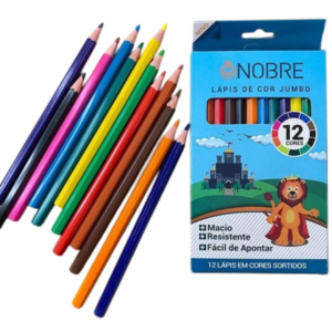Lápis de Cor 12 Cores Nobre