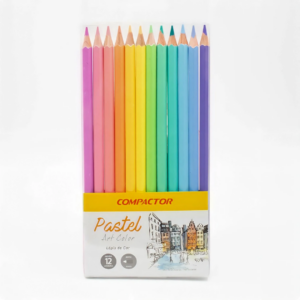 Lápis de Cor 12 Cores Pasteis