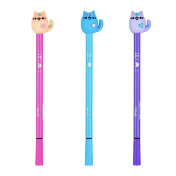 Caneta Cat Colorida BRW